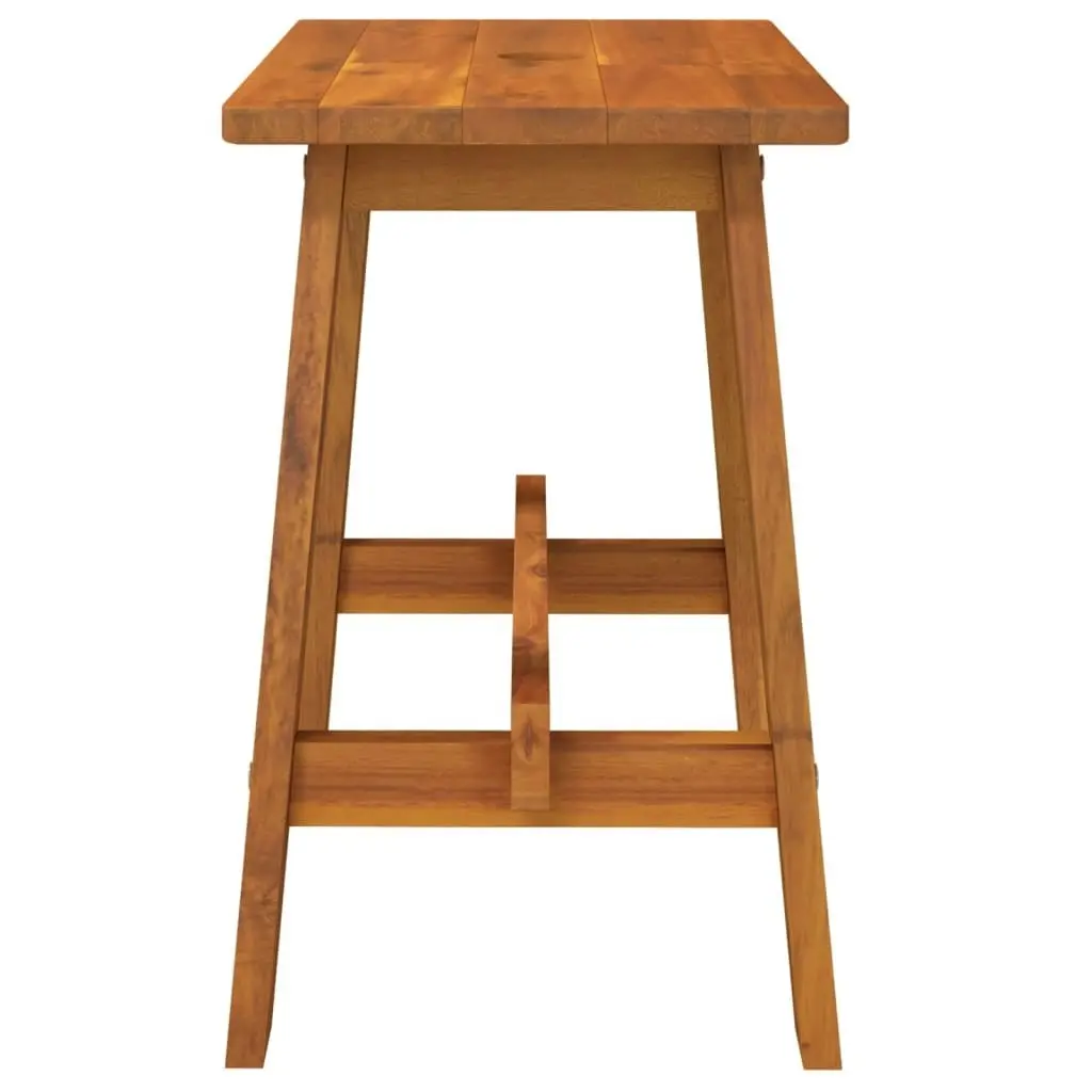 Stool 45x29x45 cm Rectangular Solid Wood Acacia 153330