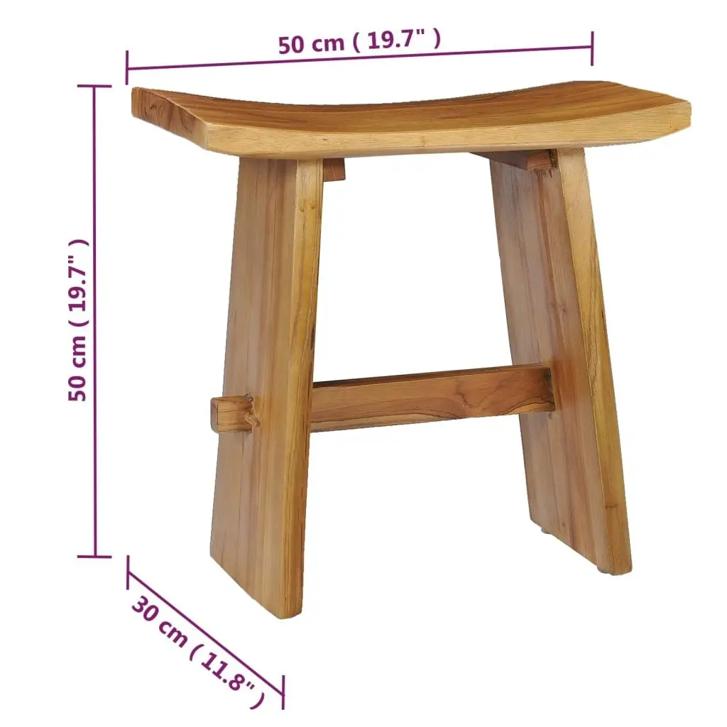 Stool Solid Teak Wood 281655