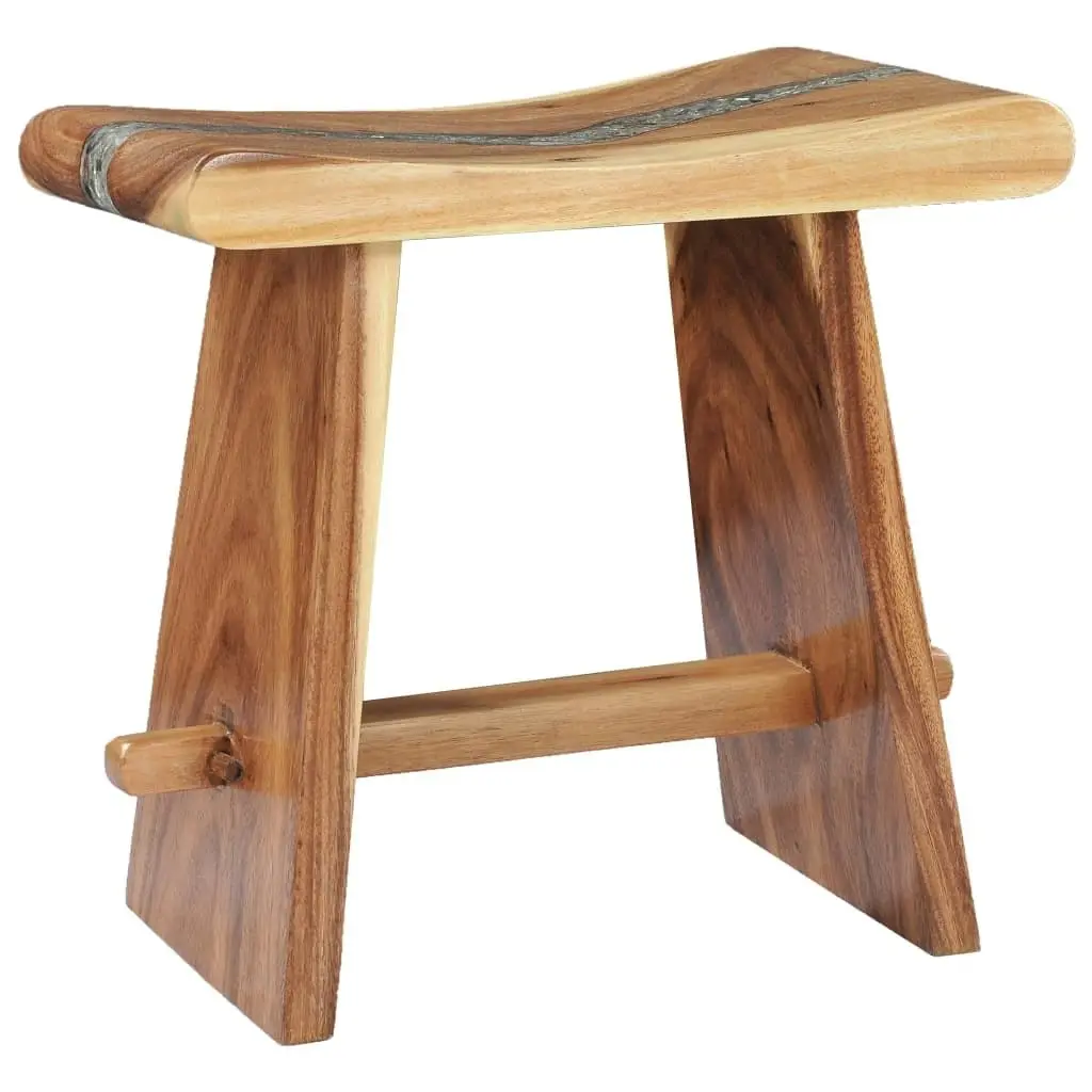 Stool Solid Suar Wood and Polyresin 281647