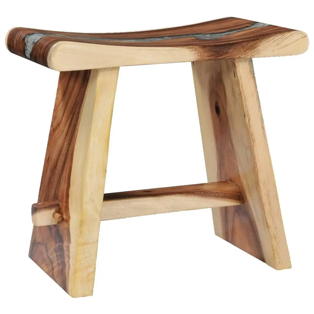 Stool Solid Suar Wood and Polyresin 281647