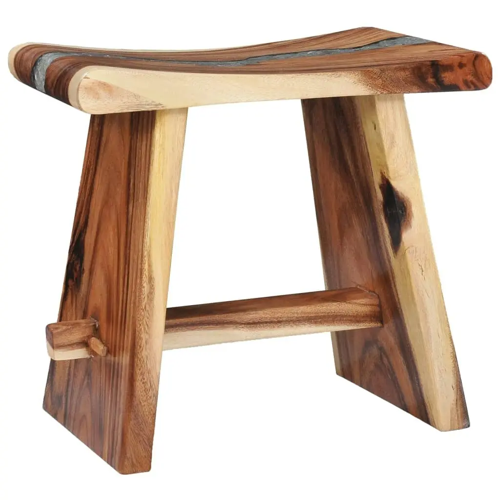 Stool Solid Suar Wood and Polyresin 281647