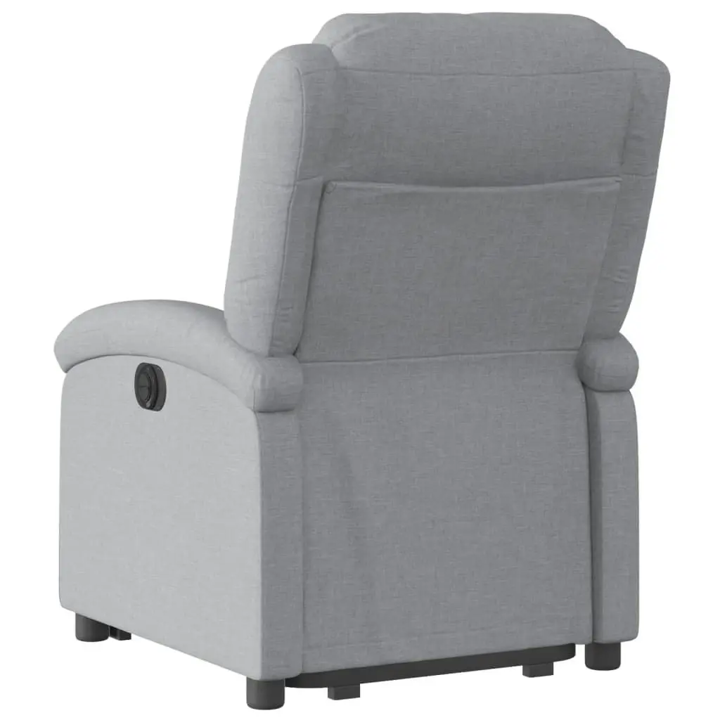 Stand up Recliner Chair Light Grey Fabric 3205428