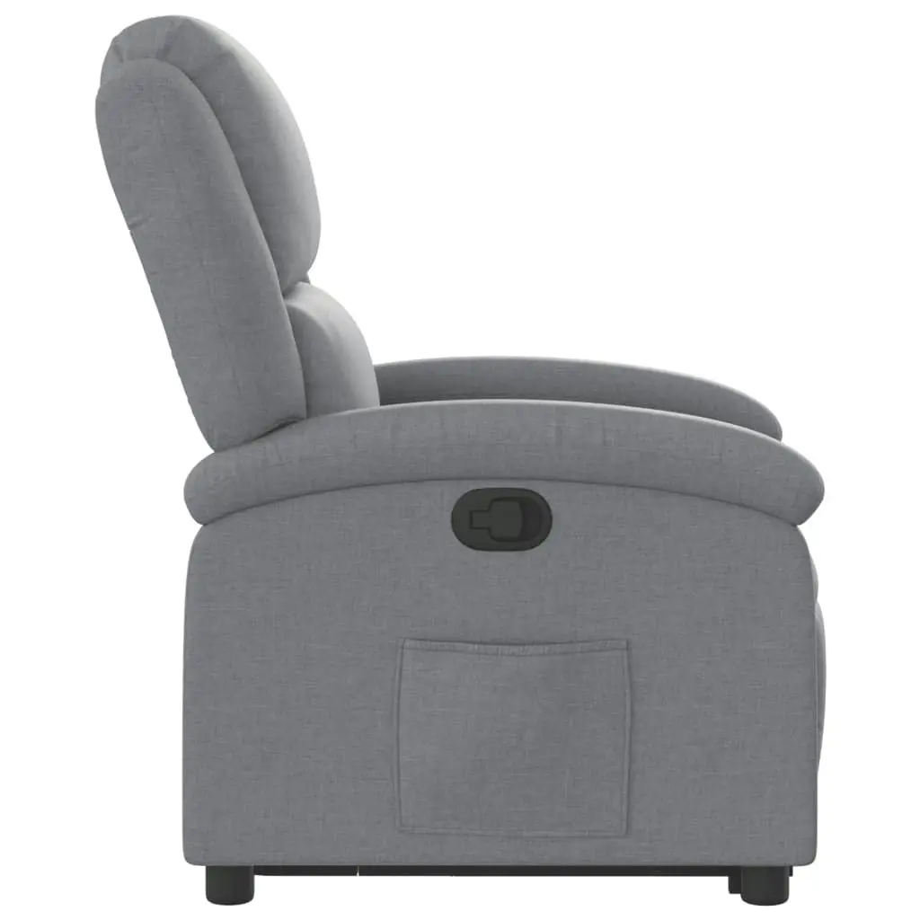 Stand up Recliner Chair Light Grey Fabric 3205428