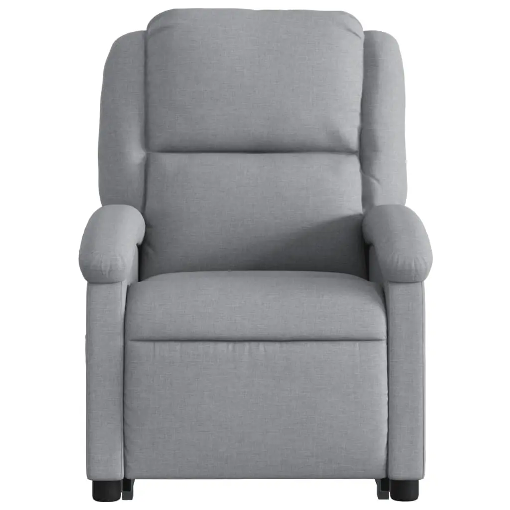 Stand up Recliner Chair Light Grey Fabric 3205428