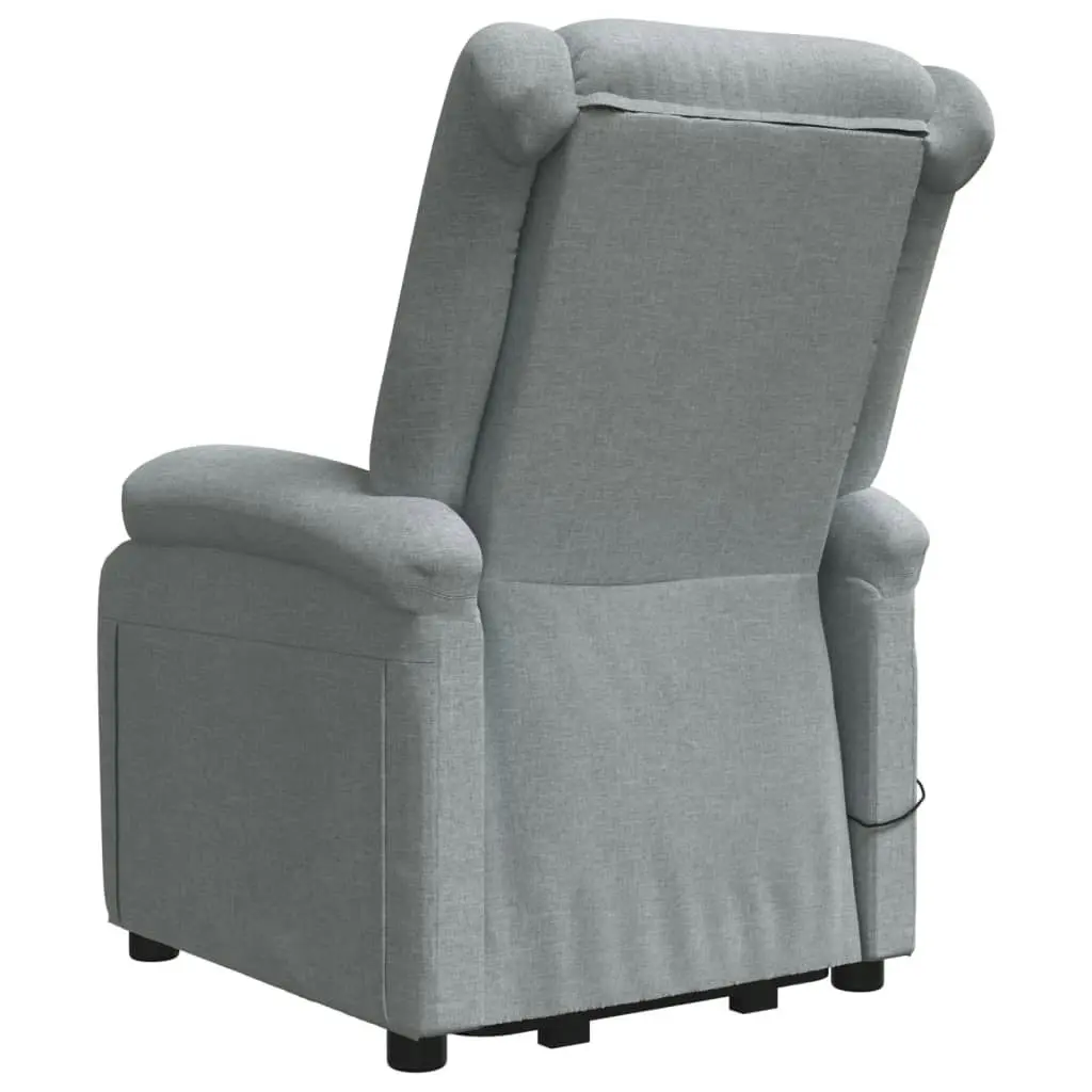 Stand up Massage Chair Light Grey Fabric 3152326