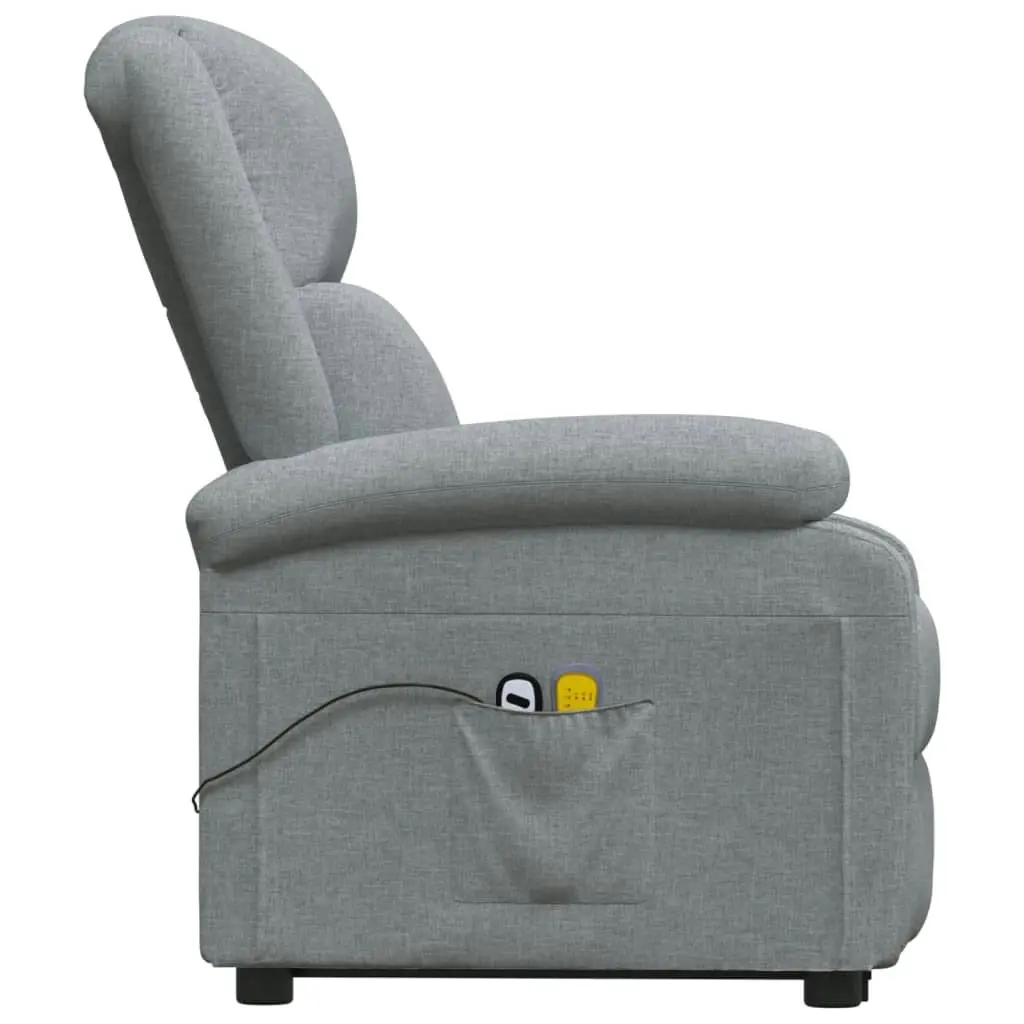 Stand up Massage Chair Light Grey Fabric 3152326