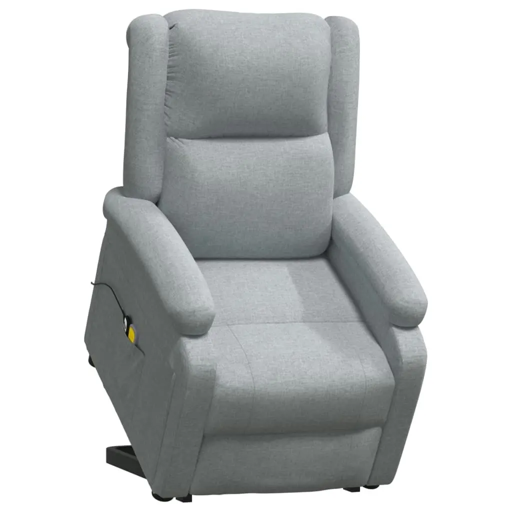 Stand up Massage Chair Light Grey Fabric 3152326