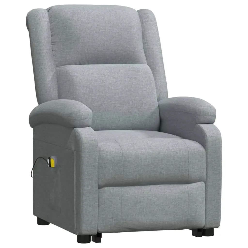 Stand up Massage Chair Light Grey Fabric 3152326