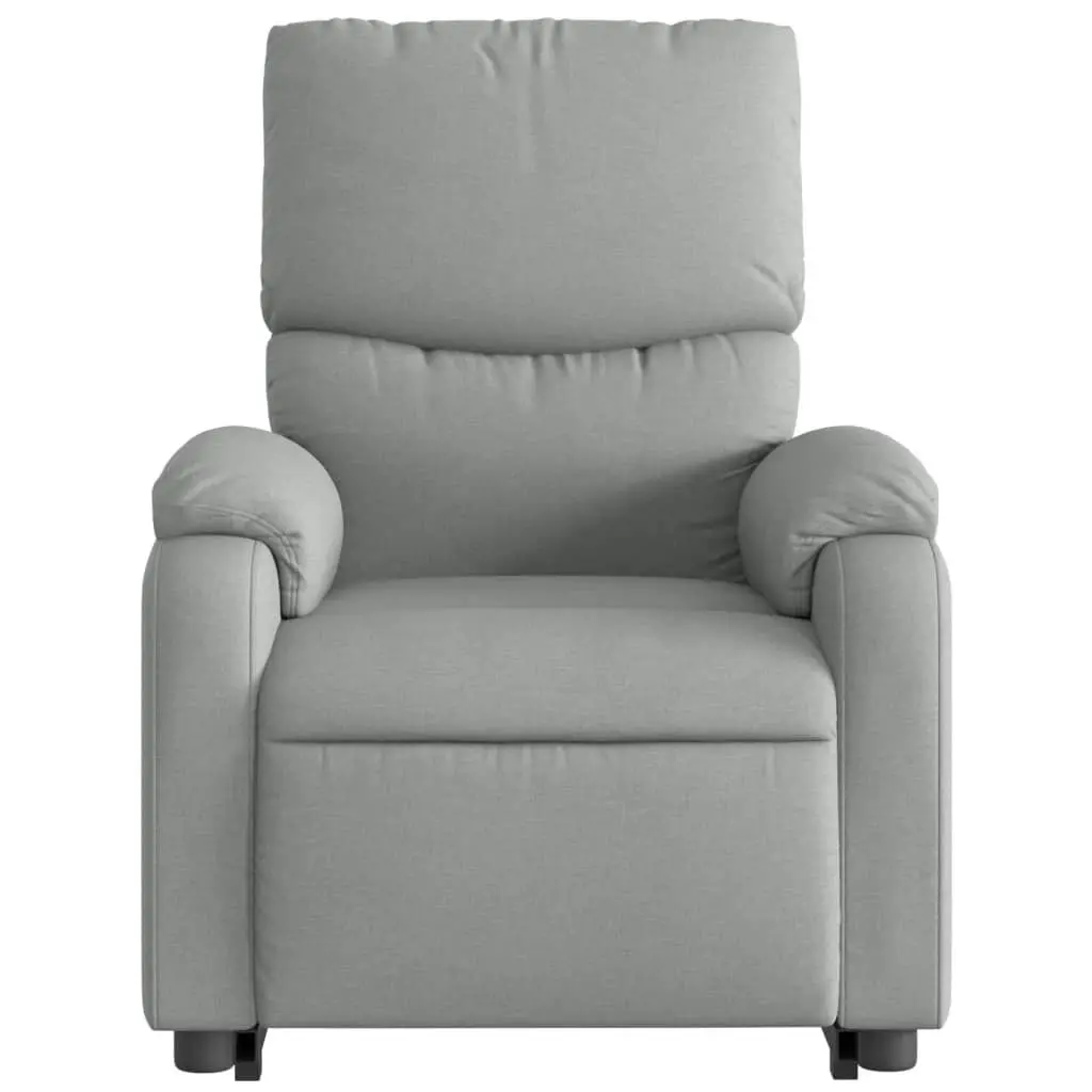 Stand up Massage Recliner Chair Light Grey Fabric 3205700