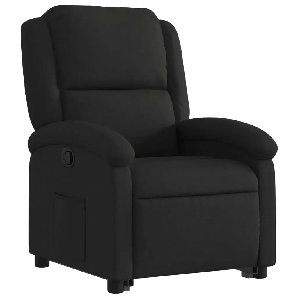 Stand up Recliner Chair Black Fabric 3205430