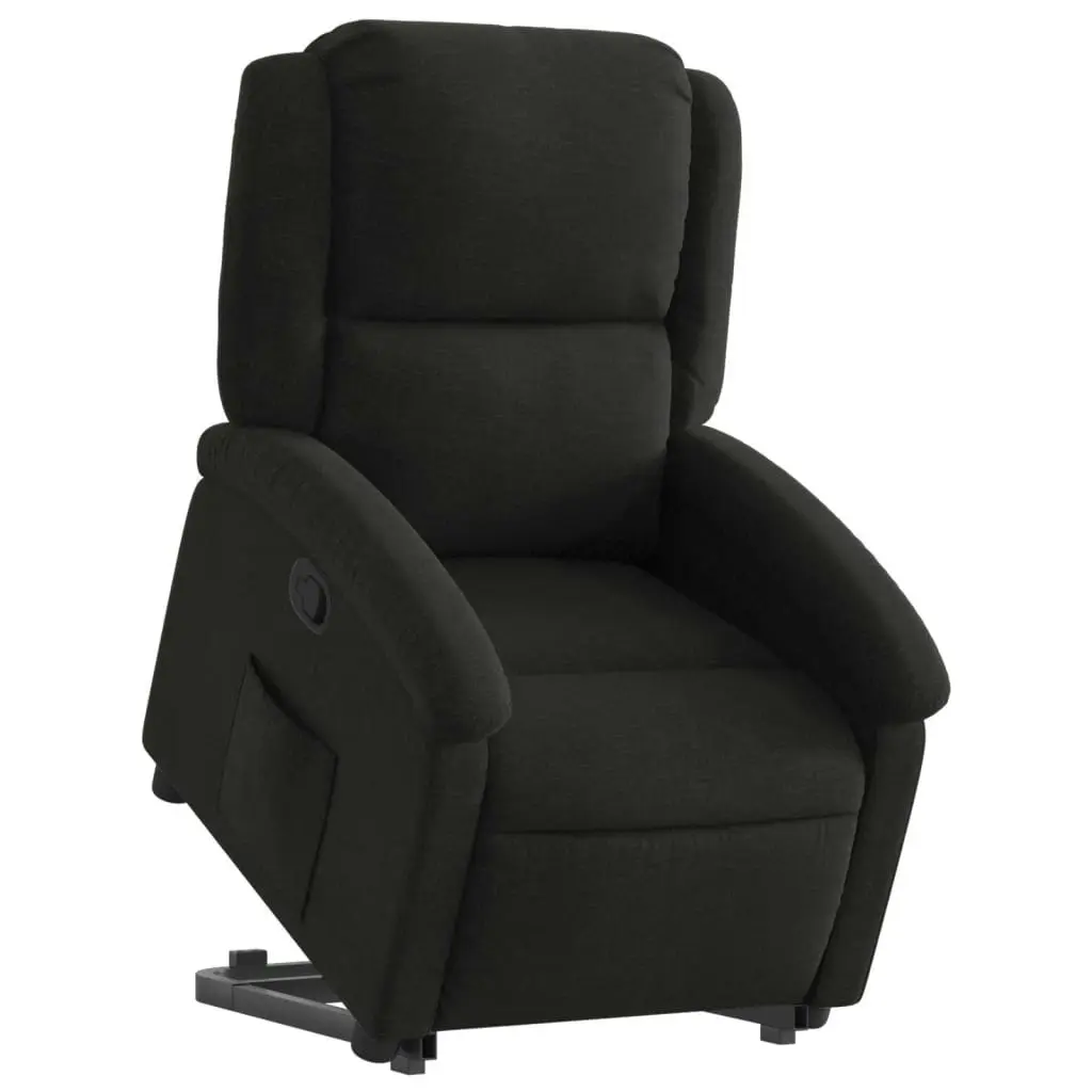 Stand up Recliner Chair Black Fabric 3205430