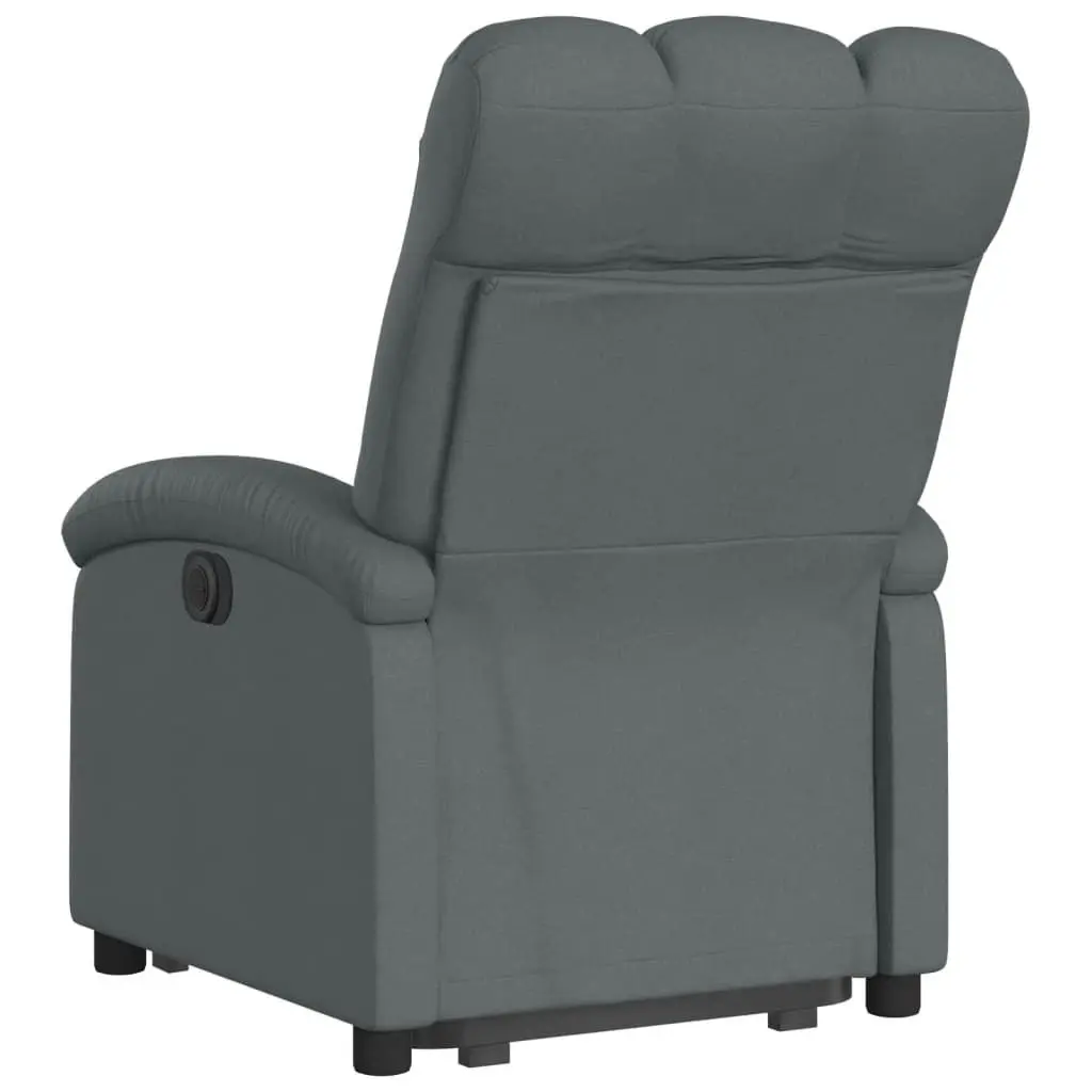 Stand up Recliner Chair Dark Grey Fabric 3205397