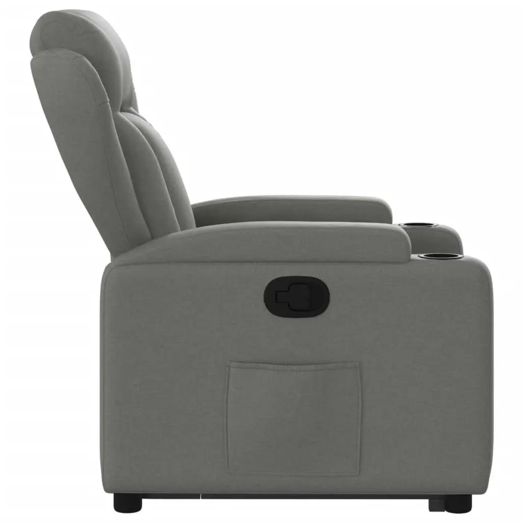 Stand up Recliner Chair Dark Grey Fabric 3205581