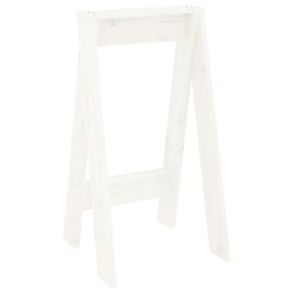 Stools 2 pcs White 40x40x75 cm Solid Wood Pine 823670