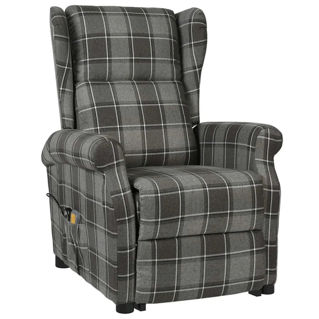 Stand up Massage Chair Grey Fabric 329471