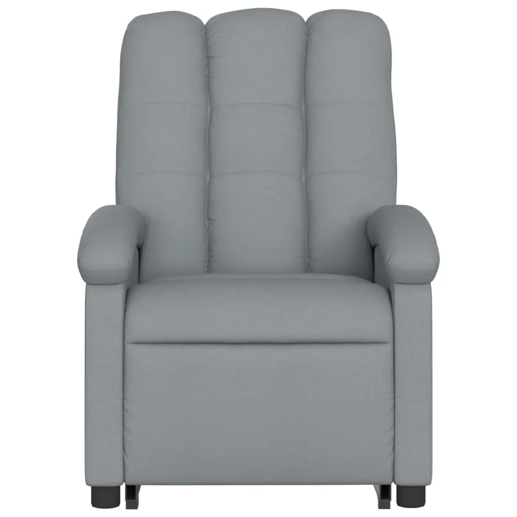 Stand up Massage Recliner Chair Light Grey Fabric 3205400