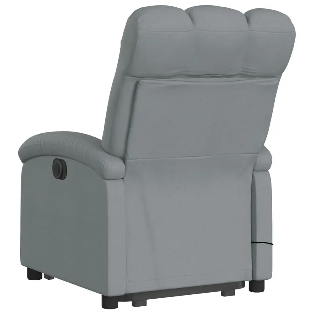 Stand up Massage Recliner Chair Light Grey Fabric 3205400