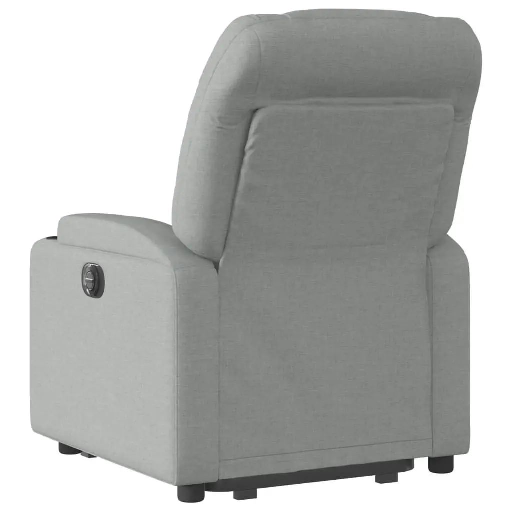 Stand up Recliner Chair Light Grey Fabric 3205624