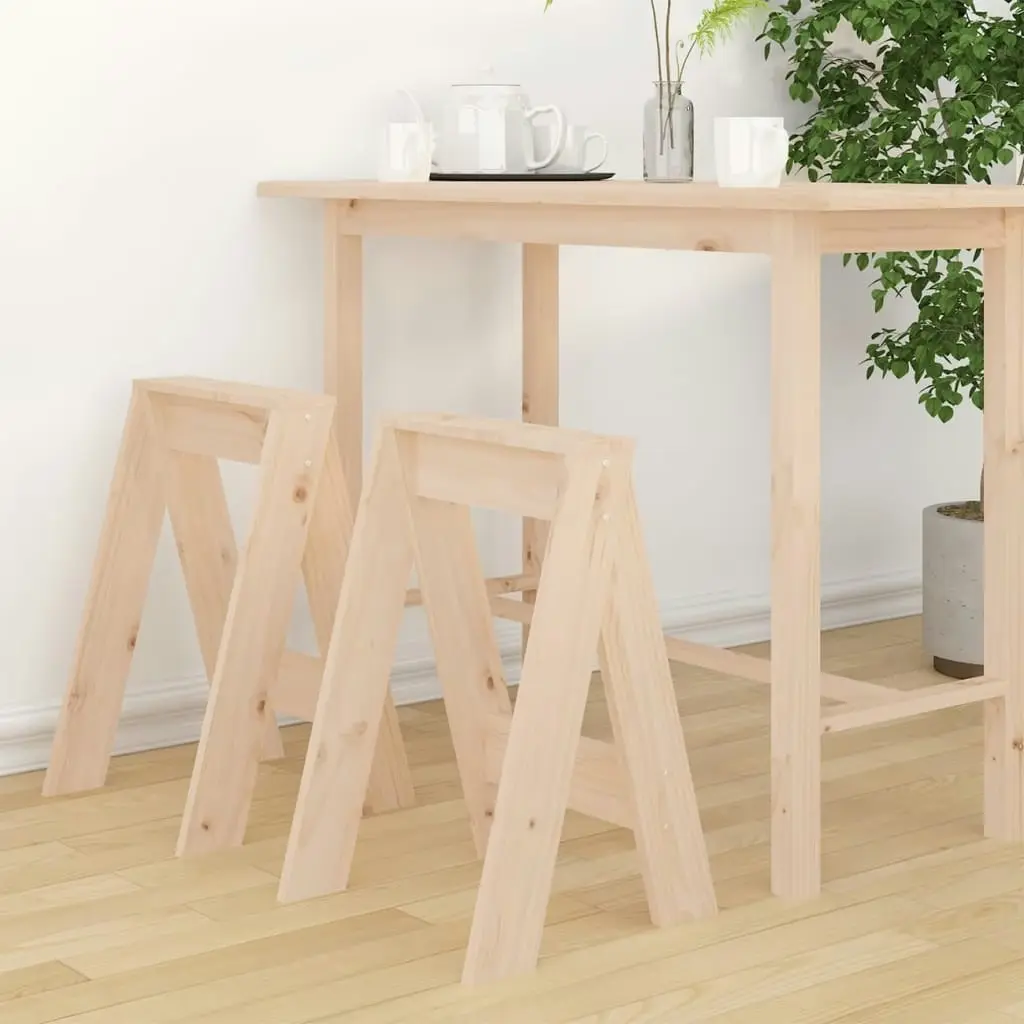 Stools 2 pcs 40x40x60 cm Solid Wood Pine 823664