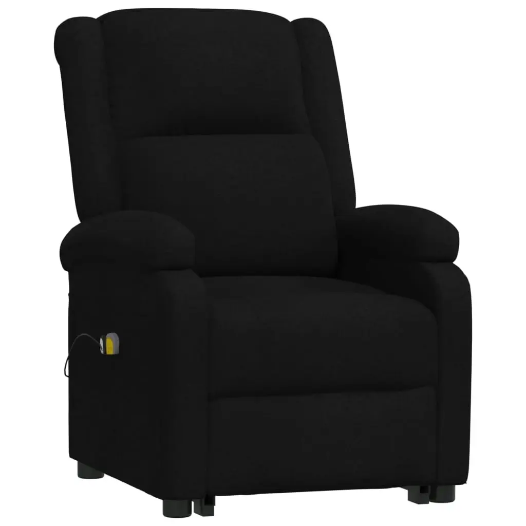 Stand up Massage Chair Black Fabric 3152329