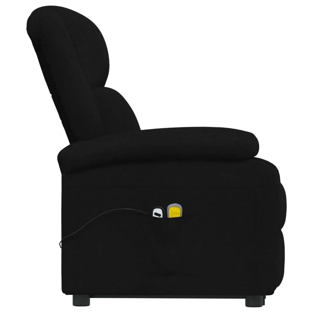 Stand up Massage Chair Black Fabric 3152329