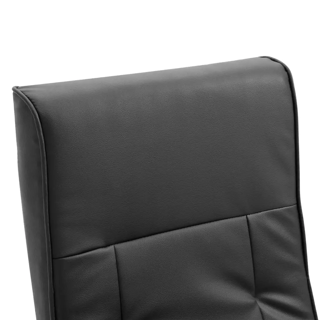 Swivel TV Armchair Black Faux Leather 248449