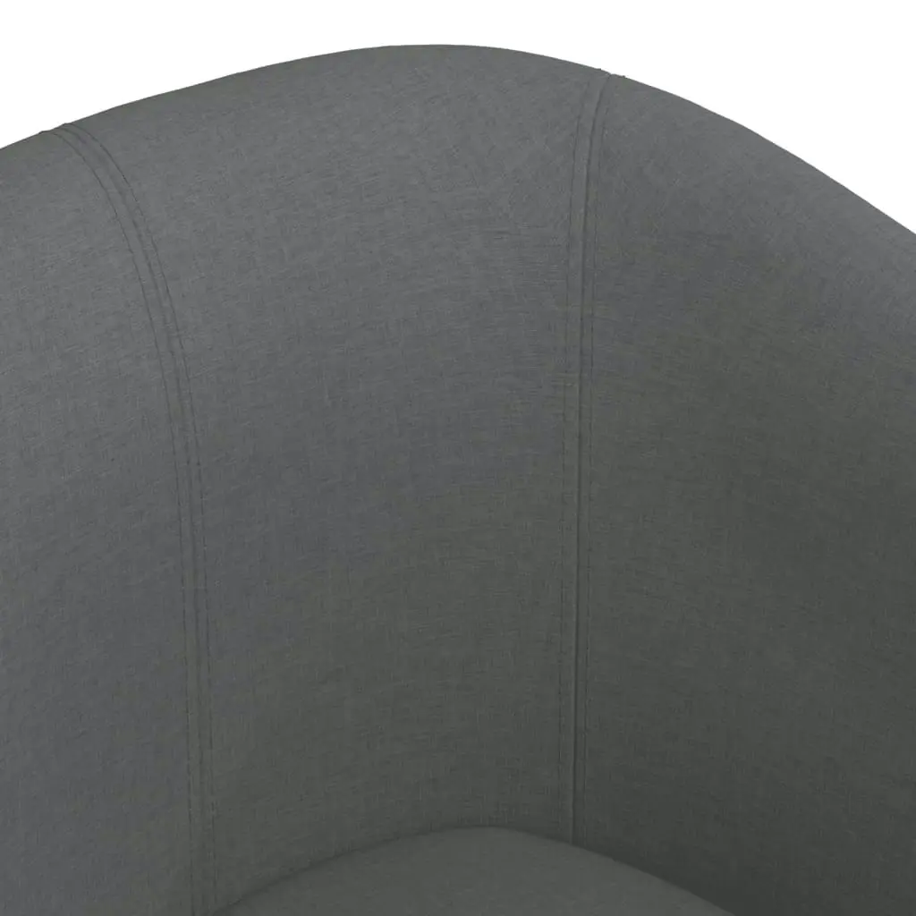 Tub Chair Dark Grey Fabric 356430