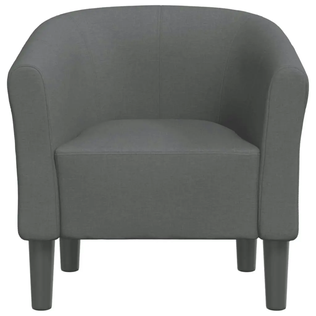 Tub Chair Dark Grey Fabric 356430