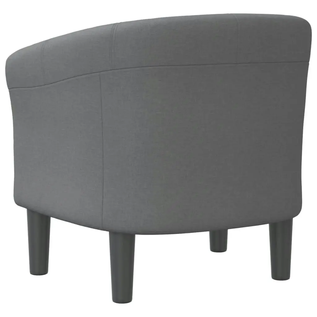 Tub Chair Dark Grey Fabric 356430