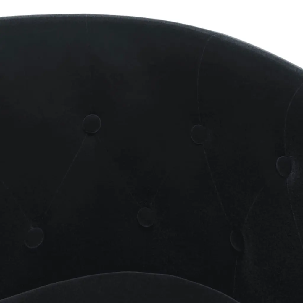 Tub Chair Black Velvet 356471