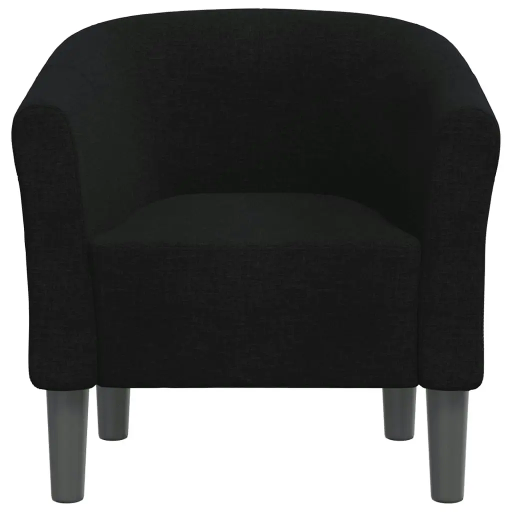 Tub Chair Black Fabric 356432