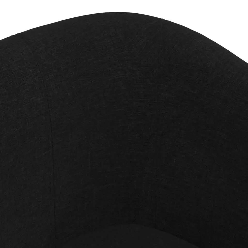 Tub Chair Black Fabric 356432