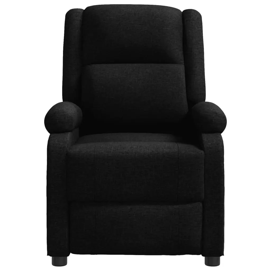 Wing Back Massage Chair Black Fabric 348450