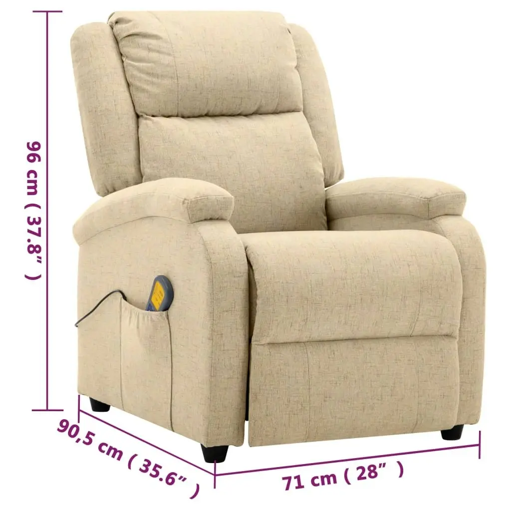 Massage Chair Cream Fabric 322463