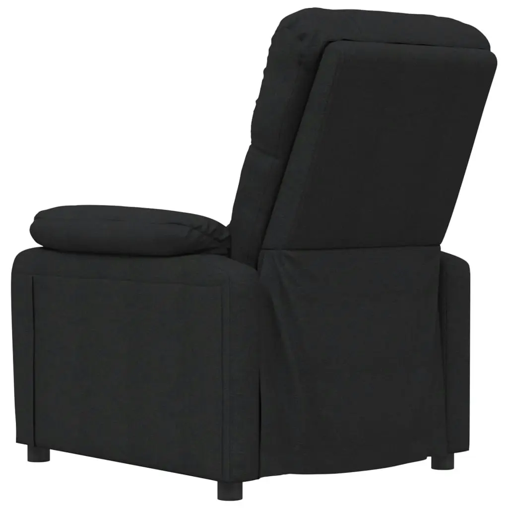 Massage Chair Black Fabric 348289