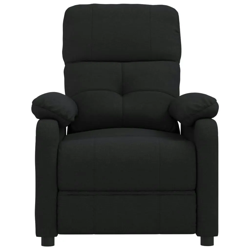 Massage Chair Black Fabric 348289