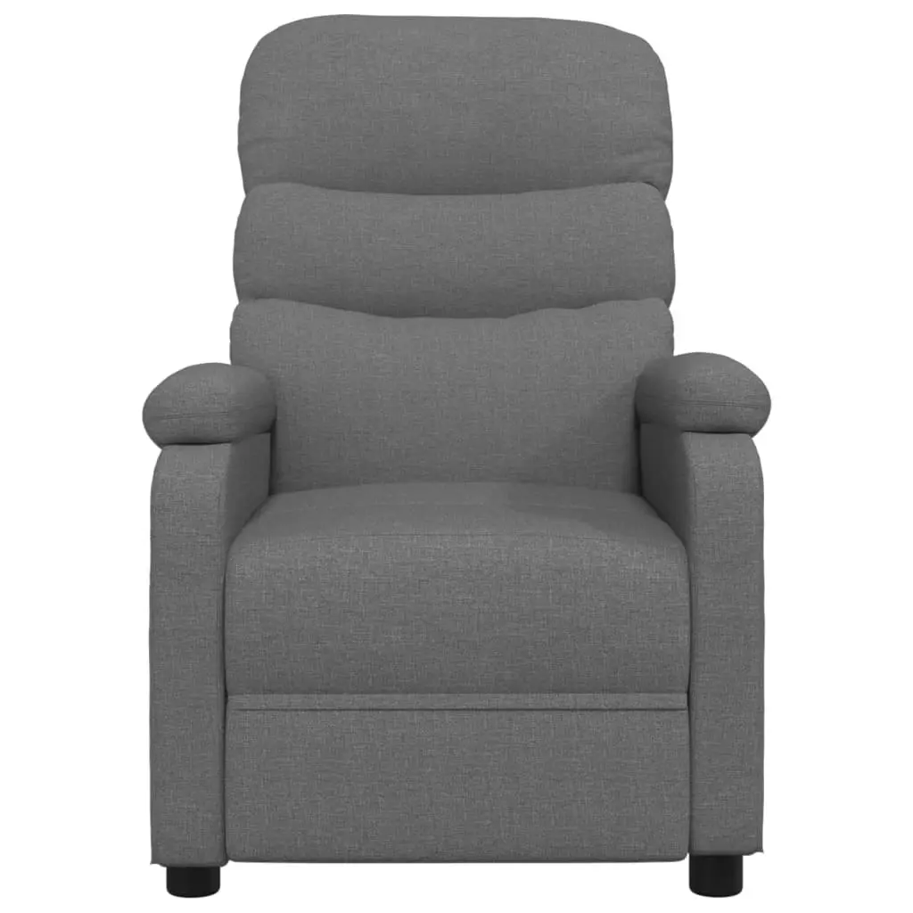 Massage Chair Dark Grey Fabric 321227