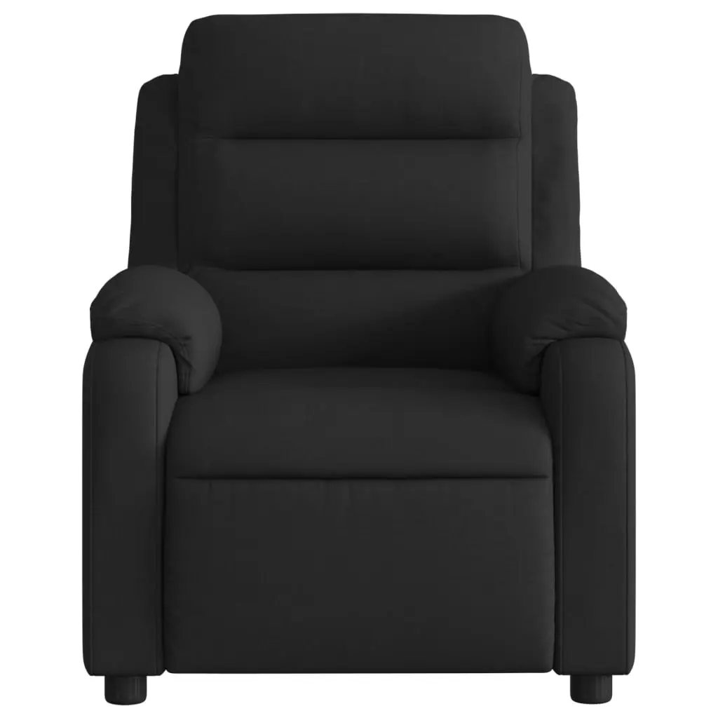 Massage Recliner Chair Black Fabric 3205725