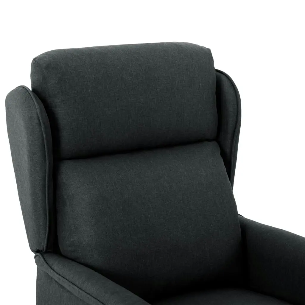 Massage Chair Dark Grey Fabric 289787