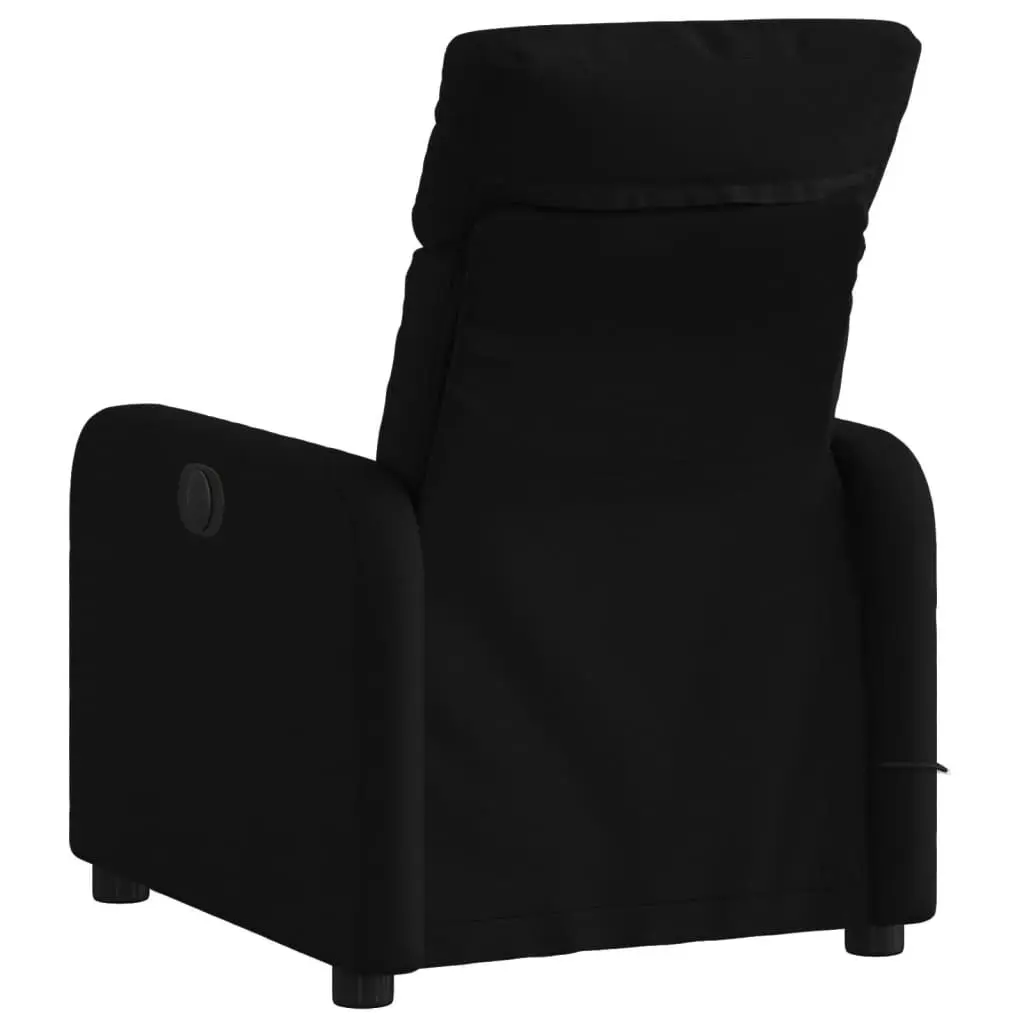 Massage Recliner Chair Black Fabric 3206865