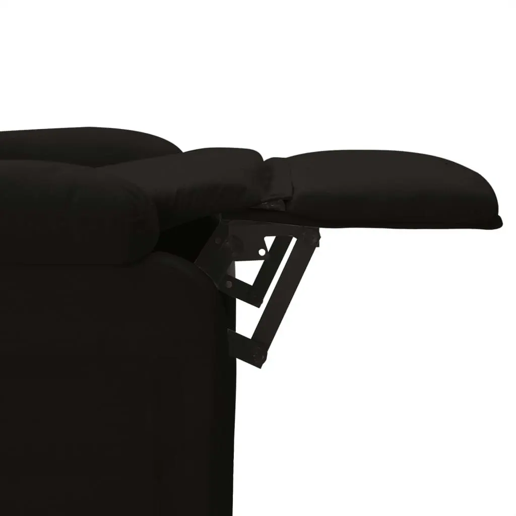 Massage Chair Black Fabric 321228