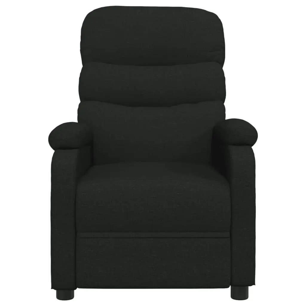 Massage Chair Black Fabric 321228