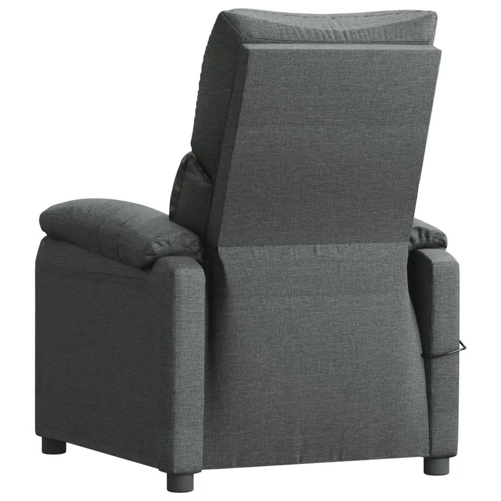 Massage Chair Dark Grey Fabric 348470