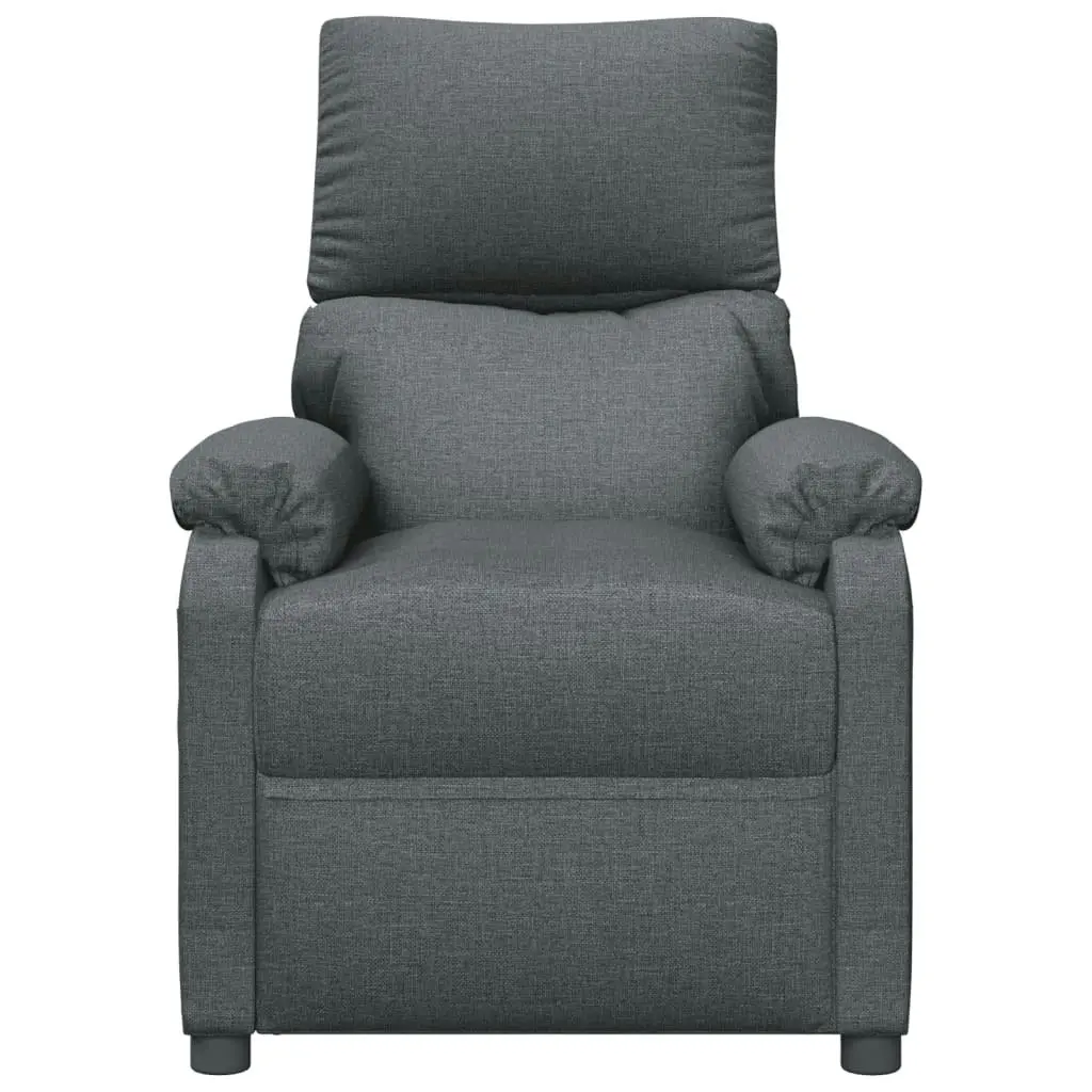 Massage Chair Dark Grey Fabric 348470