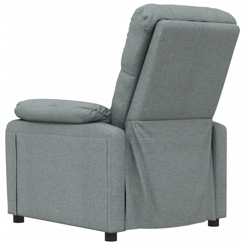 Massage Chair Dark Grey Fabric 348288