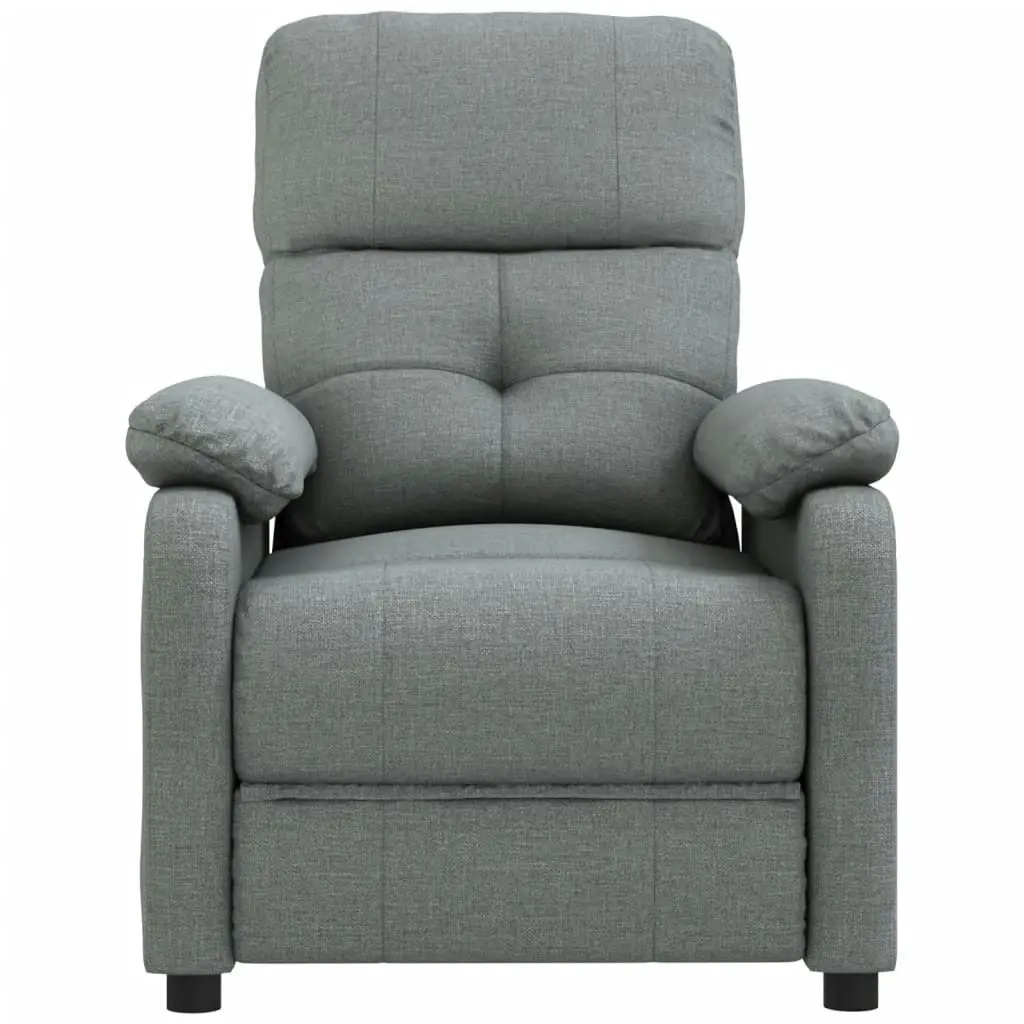 Massage Chair Dark Grey Fabric 348288