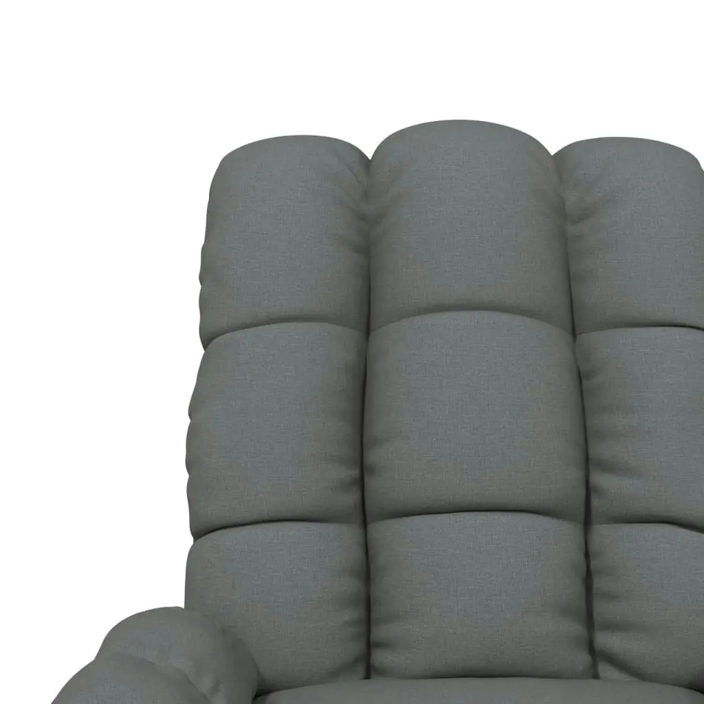 Massage Chair Dark Grey Fabric 342734