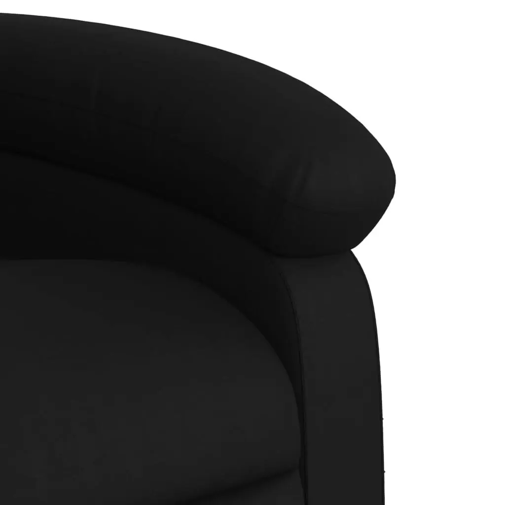 Massage Recliner Chair Black Faux Leather 3205376