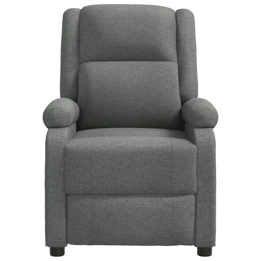 Recliner Chair Dark Grey Fabric 348436