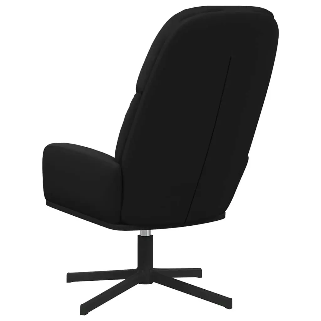 Relaxing Chair Black Faux Leather 341053